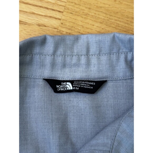THE NORTH FACE Women’s Gray Performance Woven STEVIE Button-Down Shirt Size M - Picture 5 of 16